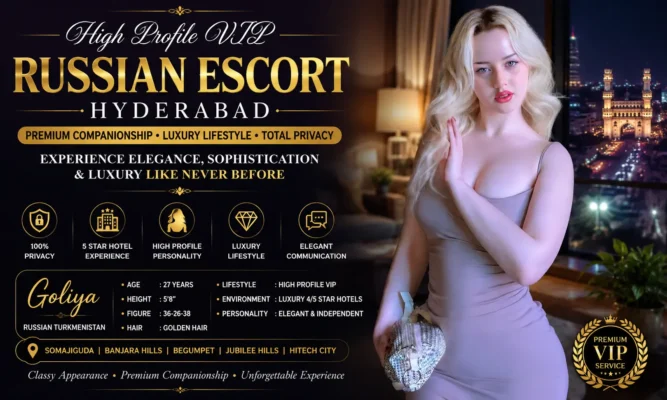 Foreign Russian Escort Hyderabad with International Glamour